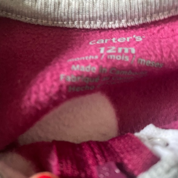 Carter's fleece onesie - Picture 2 of 2